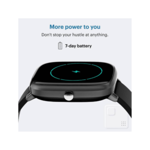 Noise ColorFit Qube Smartwatch  (Black Strap, Regular) - Image 2