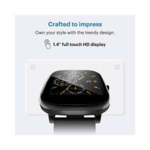 Noise ColorFit Qube Smartwatch  (Black Strap, Regular) - Image 3